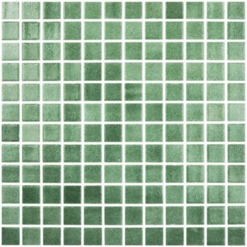 Mozaic Vidrepur Fog Colors 25x25mm, pe hartie - Culoare 507 niebla verde
