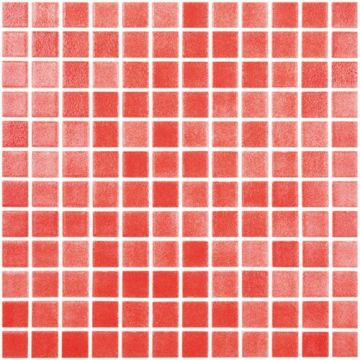 Mozaic Vidrepur Fog Colors 25x25mm, pe hartie - Culoare 805 NIEBLA ROJO