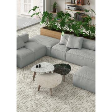 Mozaic Vidrepur Nature Matt, pe plasa - Dimensiune 38x38 mm