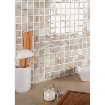 Mozaic Vidrepur Nature, pe plasa - Dimensiune 25x25mm