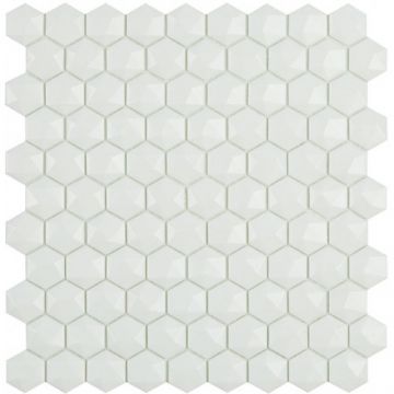 Mozaic Vidrepur Nordic Hexagonal 35x35mm, pe plasa - Dimensiune 35 mm