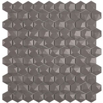 Mozaic Vidrepur Nordic Hexagonal 35x35mm, pe plasa - Dimensiune 35 mm