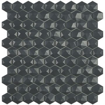 Mozaic Vidrepur Nordic Hexagonal 35x35mm, pe plasa - Dimensiune 35 mm