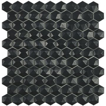 Mozaic Vidrepur Nordic Hexagonal 35x35mm, pe plasa - Dimensiune 35 mm