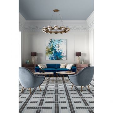 Mozaic Vidrepur Nordic, pe plasa - Dimensiune 38x38 mm