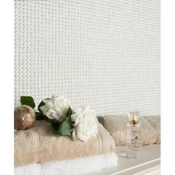 Mozaic Vidrepur Pearl 12x12mm, pe plasa - Dimensiune 12x12 mm