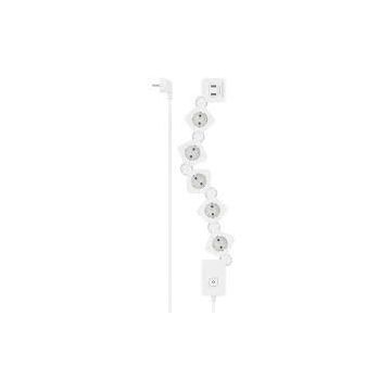 Power Strip 5-Way USB-A 12 W Flexible Switch 1.4 m White