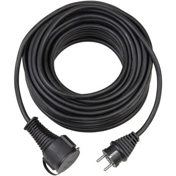 Prelungitor Super-Solid 1161420 1 Priza cu Capac IP44 Cablu 5M Negru