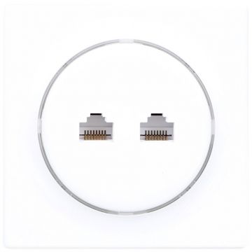 Priza Walli N 2 x RJ-45 Alb