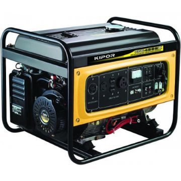 Generator Curent Electric Kipor KGE 4000 X, 3.3 kVA (Benzina), AVR