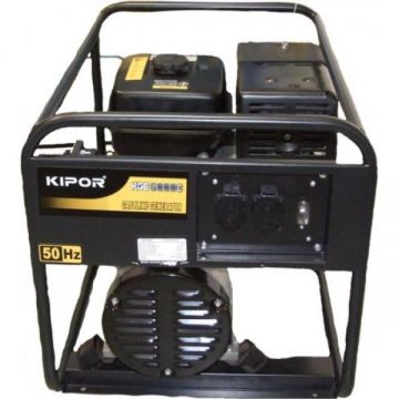 Generator Curent Electric Kipor KGE 6000 C, 5.5 kVA, (Benzina), AVR, 2 Prize Monofazate 16A