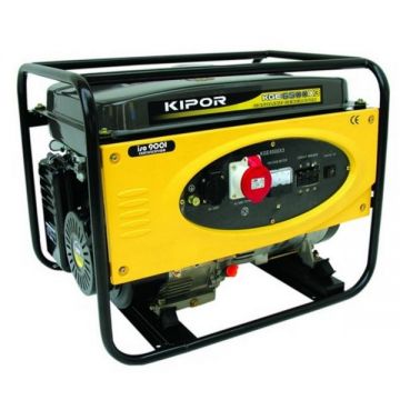 Generator Curent Electric Kipor KGE 6500 X3, 6 kVA, (Benzina) AVR, 2 Prize Mono + 1 Trifazata