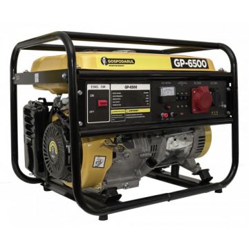 Generator Curent Electric Monofazat - 5500W 13 CP Gospodarul Profesionist GP-6500, AVR, benzina