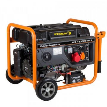 Generator Curent Electric pe Benzina Stager GG 7300-3EW, 6.3 kW, (Benzina) AVR