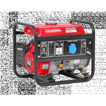 Generator de Curent 2.4 CP, 1100 W, 2.4 CP, (Benzina), AVR, 1 priza 12V+1 Priza 220 V - Hecht GG1300