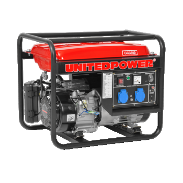 Generator de Curent 7 CP, 3000 W, 7 CP (Benzina), AVR, 1priza 12V + 2 prize 220 V - Hecht 3300