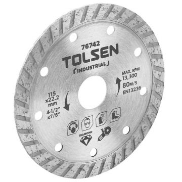 Lama de taiere diamantata (Industrial) 115x22.2 mm 10 mm,RPM 13.300 TURBO