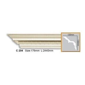 Cornisa decorativa din poliuretan C755 - 13x12x200 cm