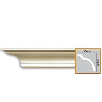 Cornisa decorativa din poliuretan Flexibil P816F - 9x9.4x200 cm