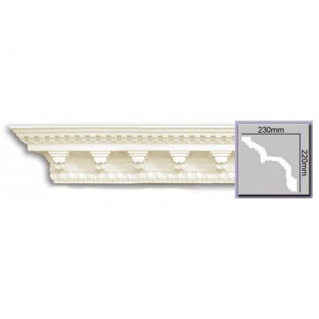 Cornisa decorativa din poliuretan K131 - 22x23x244 cm