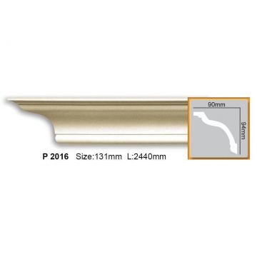 Cornisa decorativa din poliuretan P816 - 9x9.4x200 cm