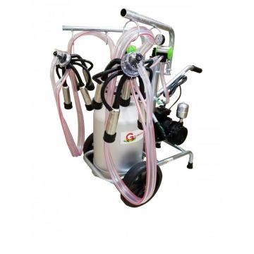 Mulgatoare Vaci Gardelina 240 AL IC, 40L aluminiu, 2 posturi, 180 l/min, 16-20 bovine pe ora