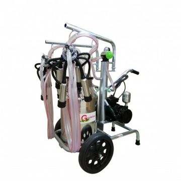 Mulgatoare Vaci Gardelina 240 IN IC, 40L INOX, 2 posturi, 180 l/min, 16-20 bovine pe ora