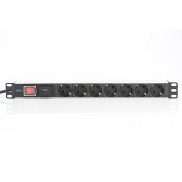 Priza cu protectie DN-95407 7 Prize Schuko 2m