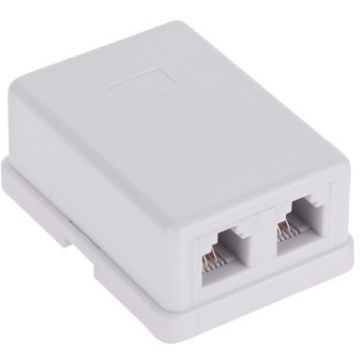 PRIZA TELEFON 6P4C DUBLA