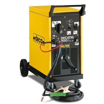 Aparat sudura TIG/ MMA Deca DECATIG200EAC/DC, 200 A, electrozi 1.6-4  mm, cu accesorii TIG