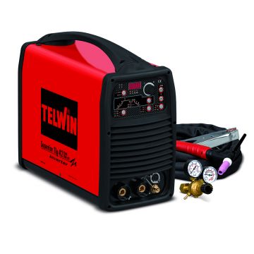 Aparat sudura TIG/ MMA Telwin SUPERIORTIG421DC-HF/LIFT_ACC, 350 A, electrozi 1.6-6  mm, cu accesorii TIG