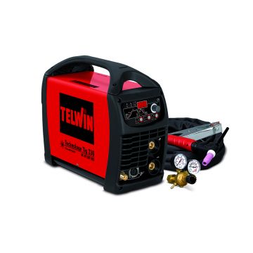 Aparat sudura TIG/ MMA Telwin TECHNOLOGYTIG230DC-HF/LIFT_ACC, 220 A, electrozi 1.6-4  mm, cu accesorii TIG