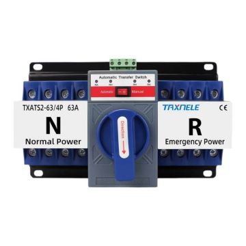 Comutator de transfer automat ATS retea generator - Taxnele TXATS2-63A-4P