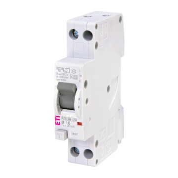 Diferential RCBO KZS-1M-UNI 1p+N A B16 0.03 6kA ETI 002176024