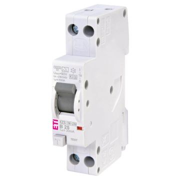 Diferential RCBO KZS-1M-UNI 1p+N A B25 0.03 - ETI 002176026