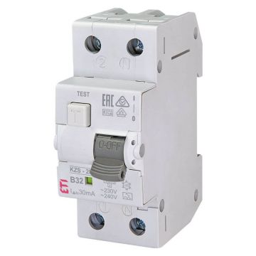Diferential RCBO KZS-2M A B32 0.03 - ETI 002173207