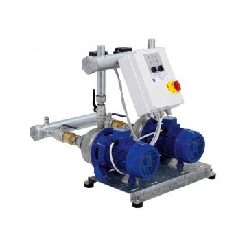 Grup de pompare inox Ebara 2GP2CDX70/12, 2X0.9 KW/ 400 V, debit maxim 160 l/min, inaltime de refulare maxima 48 m, fara recipienti