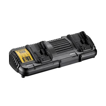 Incarcator cu 2 porturi Dewalt DCB132, pentru acumulatori Li-Ion XR de 12 V si 18 V, 4 A