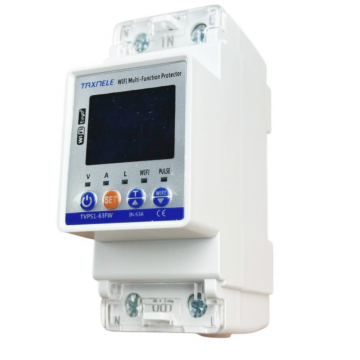 Releu Smart de protectie la tensiune si curent , Wi-Fi, Taxnele TVPS1-63FW