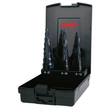 Set burghie in trepte Ruko 101087PRO UltimateCut MultiDrill HSS RuNaTec, 3 piese