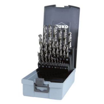 Set burghie Ruko 214215RO DIN 338 tip N, HSS-G, 25 piese Set burghie Ruko 214215RO DIN 338 tip N, HSS-G, 25 piese