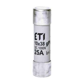 Siguranta panouri fotovoltaice CH10x38 gPV 25A 1000V DC ETI 002625139