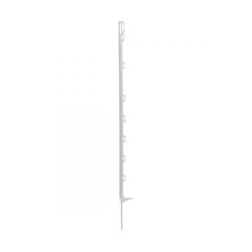Stalp pentru gard electric, plastic, set 70 buc,  105cm cu varf otel galvanizat si suport fir banda