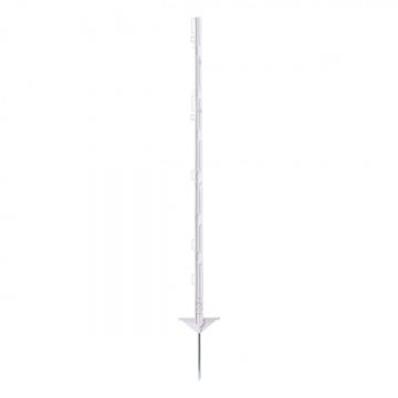 Stalp plastic gard electric 105cm cu varf otel galvanizat si suport fir banda