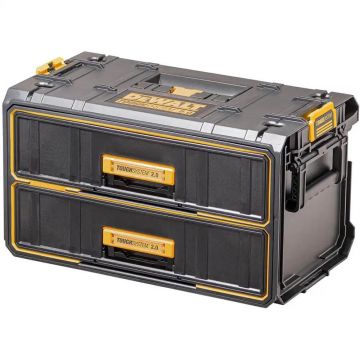 Cutie de depozitare cu 2 sertare Dewalt DWST83529-1, TOUGHSYSTEM 2.0, DS 250, 535 x 305 x 330 mm