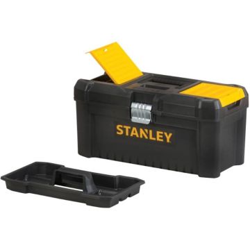 Cutie pentru scule Essential™ Stanley STST1-75518, cu doua organizatoare, 406 x 205 x 195 mm, inchizatoare metalica
