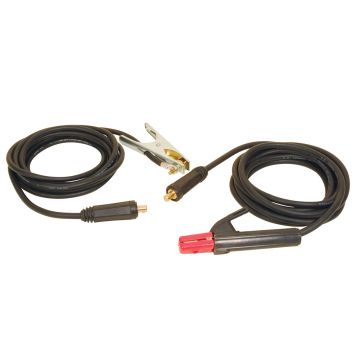Kit pentru sudura MMA Lincoln Electric KIT-200A-25-3M, 200 A, conectori rapizi DX50, cabluri 3+3 m, sectiune 25 mm2