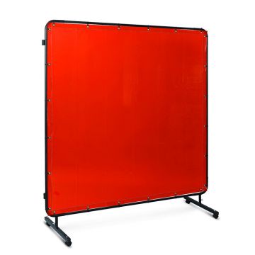 Paravan de protectie pentru sudura cu suport Telwin 803508, rosu, 1740x1740 mm
