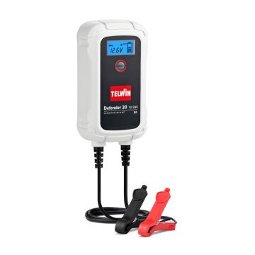Redresor incarcare baterii Telwin DEFENDER20, 12 / 24 V, baterii WET, GEL, AGM, MF, PbCa, EFB, 8 - 90 Ah