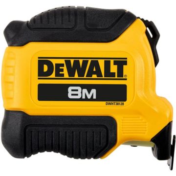 Ruleta compacta Dewalt DWHT38128-0, 8 m X 28 mm